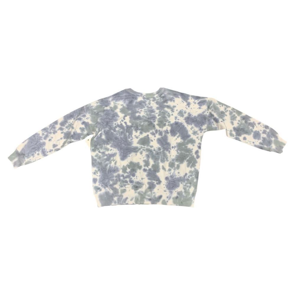 LACAUSA Anthropology Women’s Blue Gray Tie Dye Oversized Pullover, Medium, NWT - Picture 3 of 6